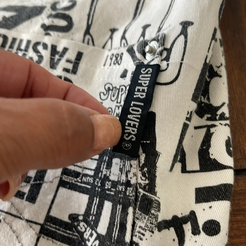 Vintage Super Lovers drop crotch 30 newspaper gothic pop punk rock streetwear - Picture 10 of 17